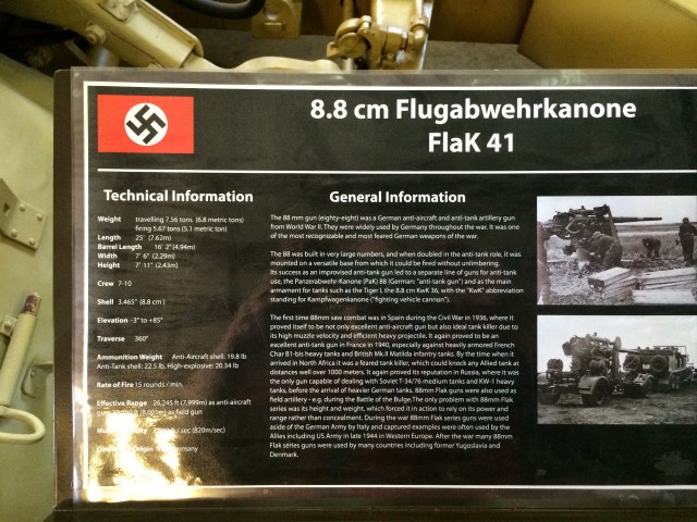 German 88mm Information