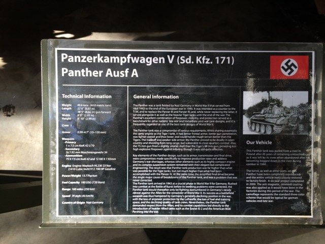Panther Tank Information