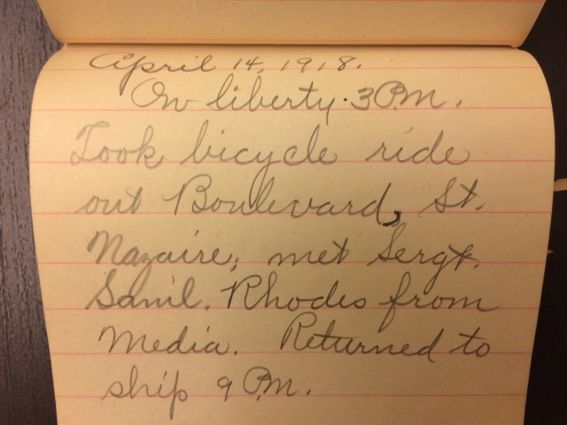 Source: C. Gilbert Hazlett, April 14, 1918