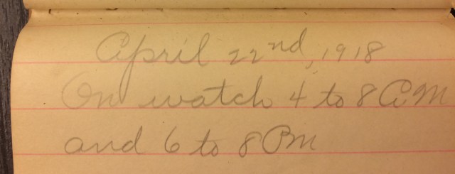 Source: C. Gilbert Hazlett, April 22, 1918