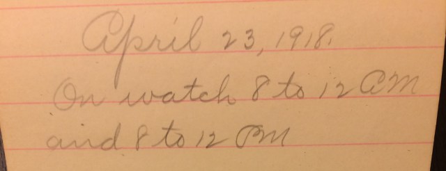 Source: C. Gilbert Hazlett, April 23, 1918