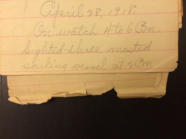 Source: C. Gilbert Hazlett, April 28, 1918