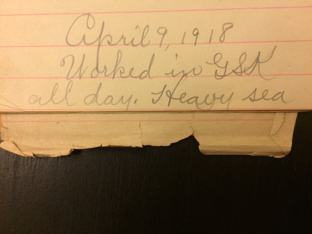 Source: C. Gilbert Hazlett, April 9, 1918