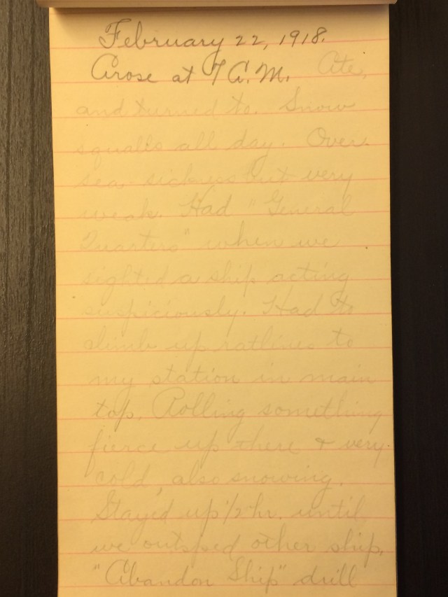 Source: C. Gilbert Hazlett, February 22, 1918