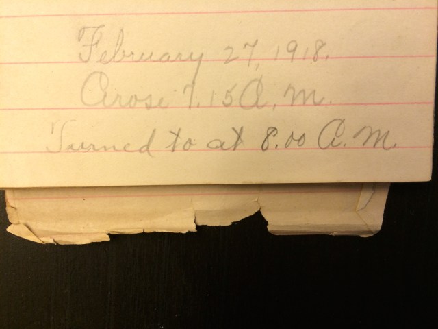 Source: C. Gilbert Hazlett, February 27, 1918