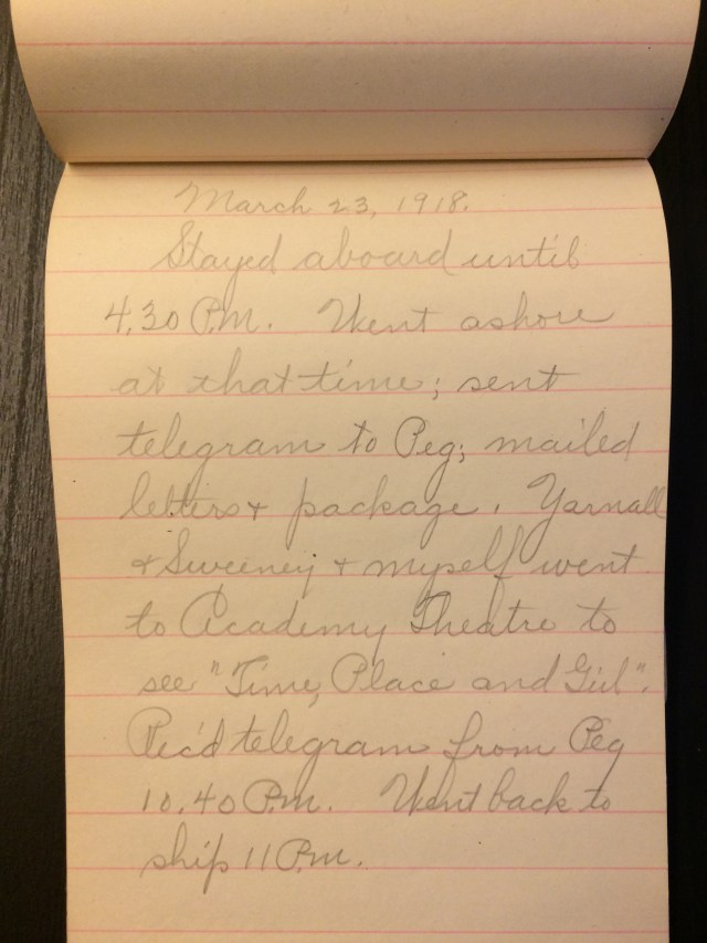 Source: C. Gilbert Hazlett, March 23, 1918