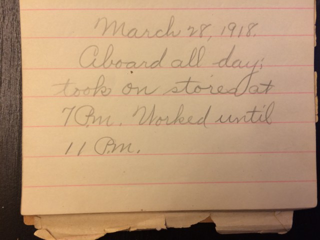 Source: C. Gilbert Hazlett, March 28, 1918