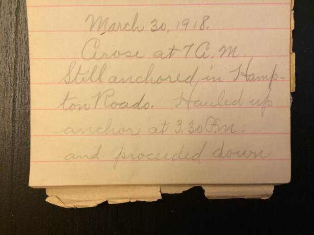 Source: C. Gilbert Hazlett, March 30, 1918